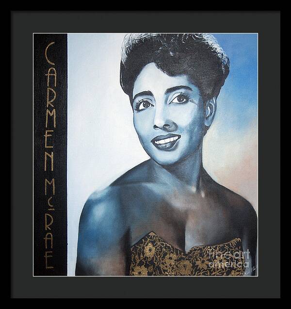 Carmen McRae "Jazz 'n' Blue Series"- Acrylic Print