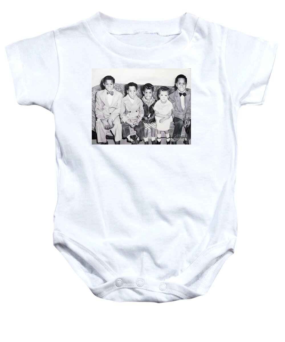 Children Sitting on Sofa - Baby Onesie