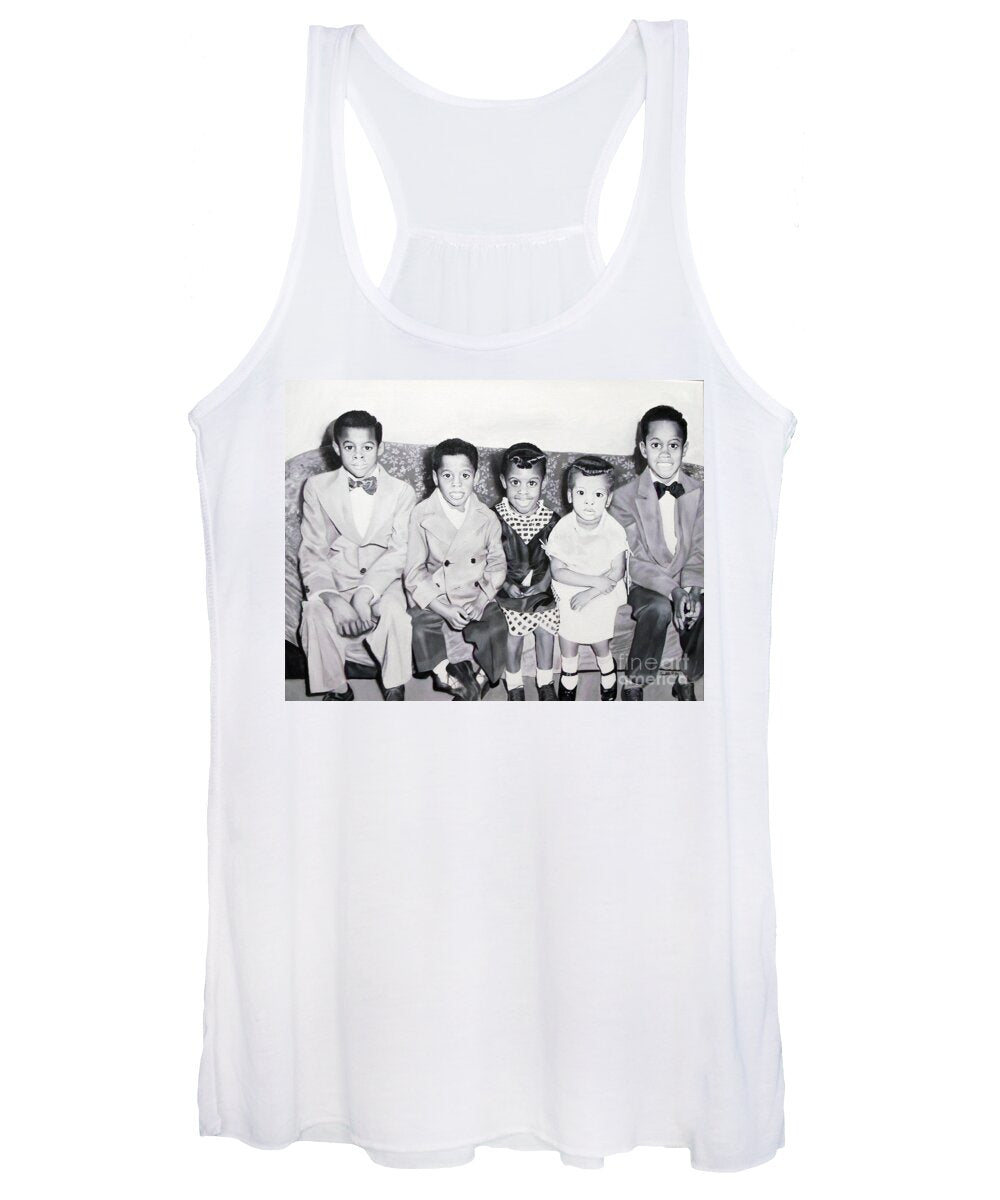 Children Sitting on Sofa - Women's Tank Top
