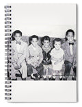 Children Sitting on Sofa - Spiral Notebook