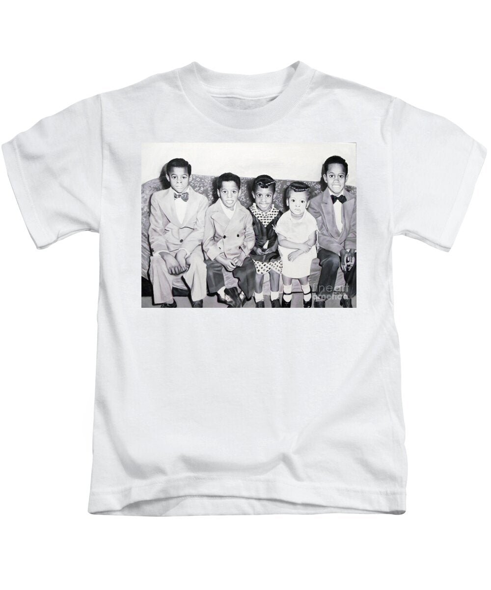 Children Sitting on Sofa - Kids T-Shirt
