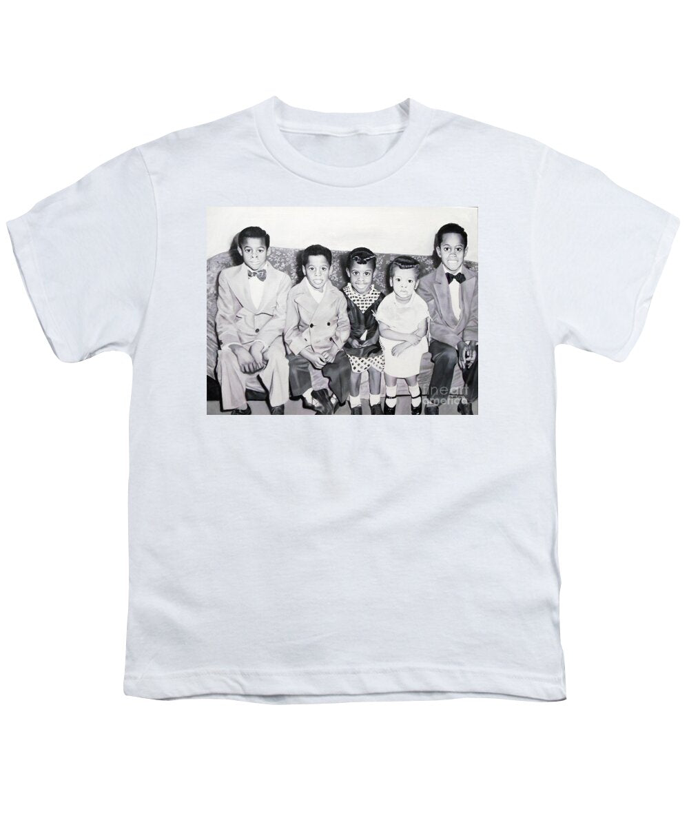 Children Sitting on Sofa - Youth T-Shirt