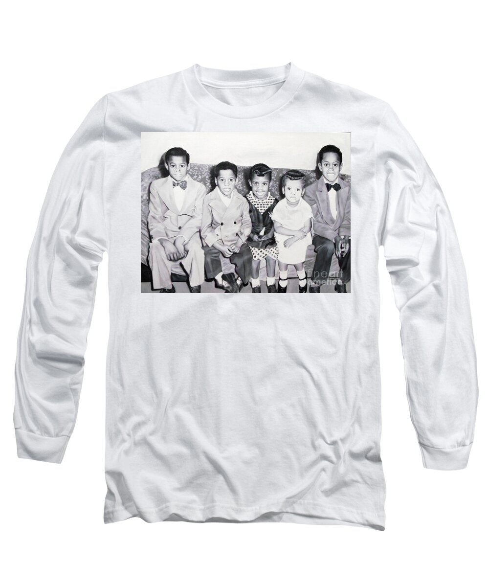 Children Sitting on Sofa - Long Sleeve T-Shirt