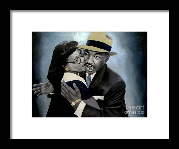 Coretta and Martin - Framed Print