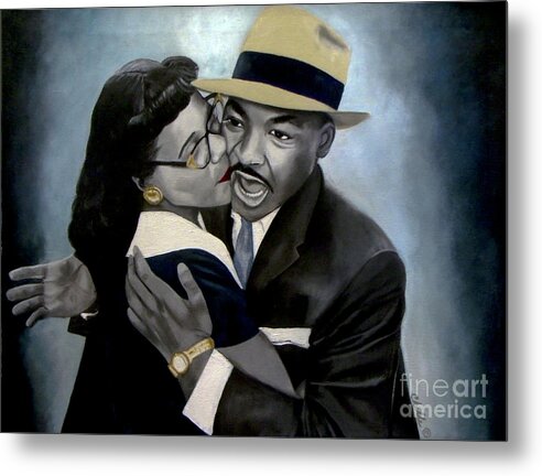 Coretta and Martin - Metal Print