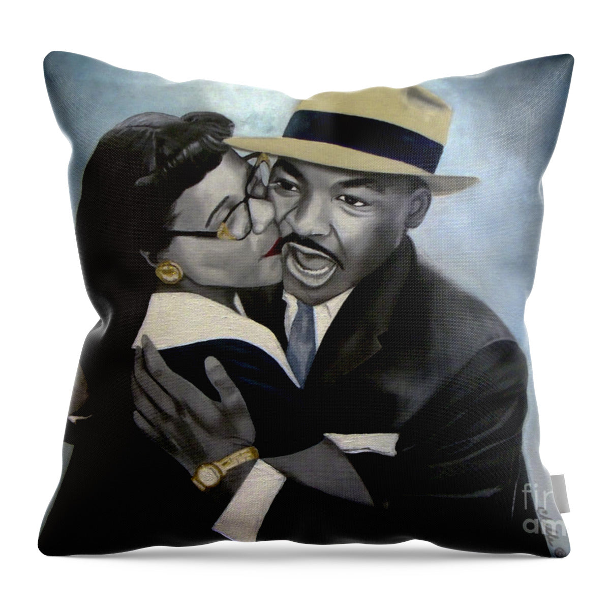 Coretta and Martin - Throw Pillow