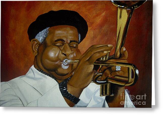 Dizzie Gillespie in Color - Greeting Card