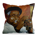 Dizzie Gillespie in Color - Throw Pillow