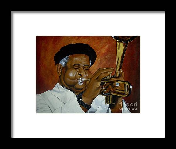 Dizzie Gillespie in Color - Framed Print