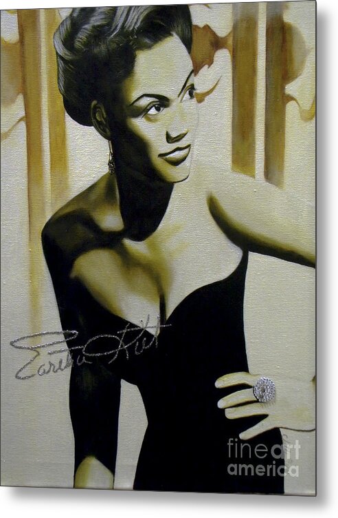 Eartha Kitt - Metal Print