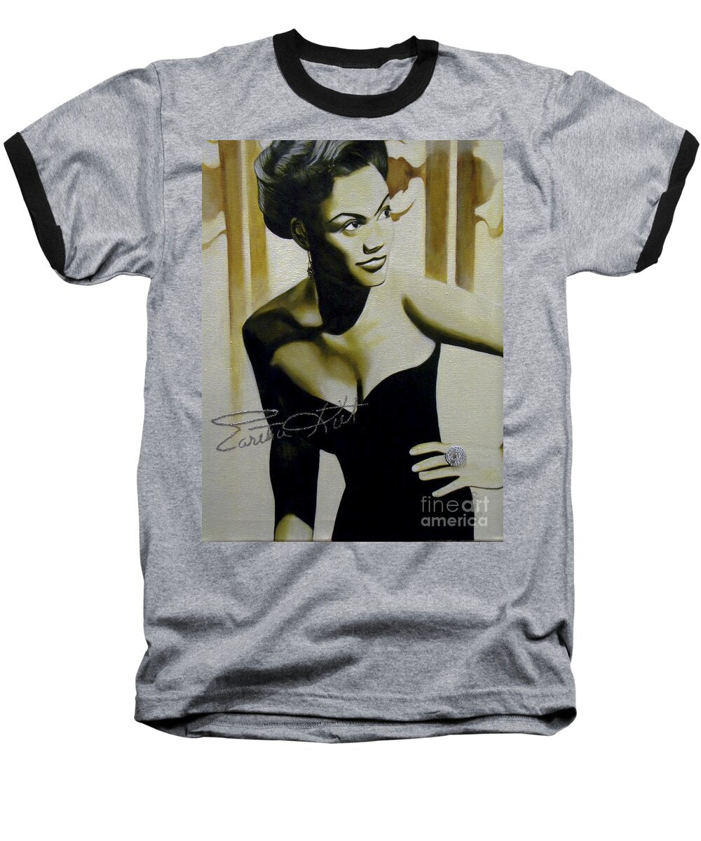 Eartha Kitt - Baseball T-Shirt