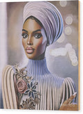 Grace Wears Layers - Wood Print