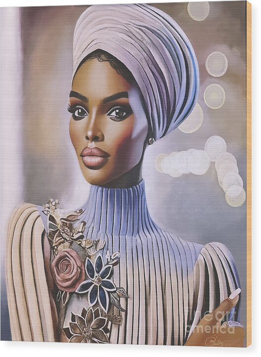 Grace Wears Layers - Wood Print