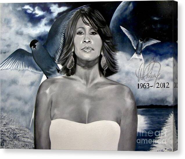 In Memory of...Whitney Houston - Canvas Print