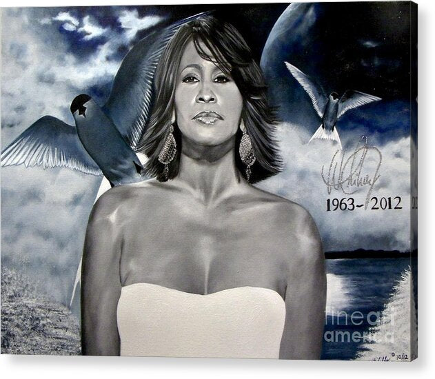 In Memory of...Whitney Houston - Acrylic Print