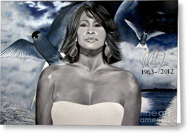 In Memory of...Whitney Houston - Greeting Card