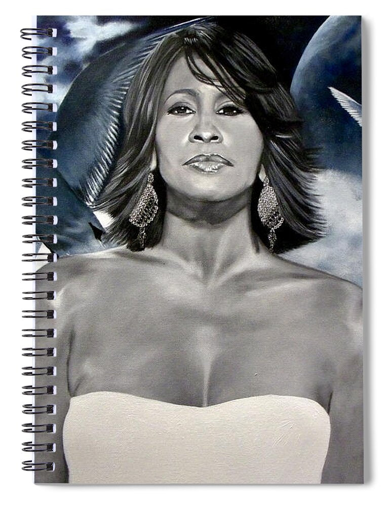 In Memory of...Whitney Houston - Spiral Notebook