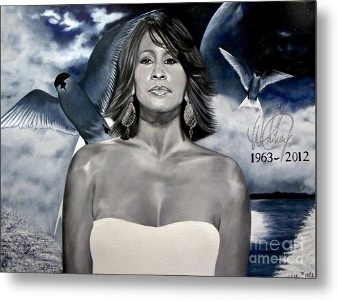 In Memory of...Whitney Houston - Metal Print