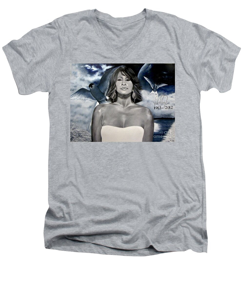 In Memory of...Whitney Houston - Men's V-Neck T-Shirt
