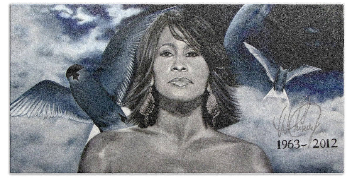 In Memory of...Whitney Houston - Beach Towel