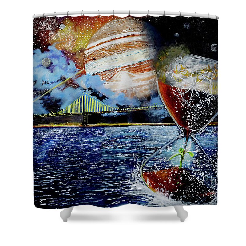Jupiter Rising - Shower Curtain
