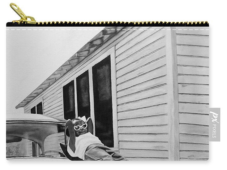 Little Girl Enjoying the Sun - Zip Pouch