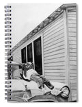 Little Girl Enjoying the Sun - Spiral Notebook