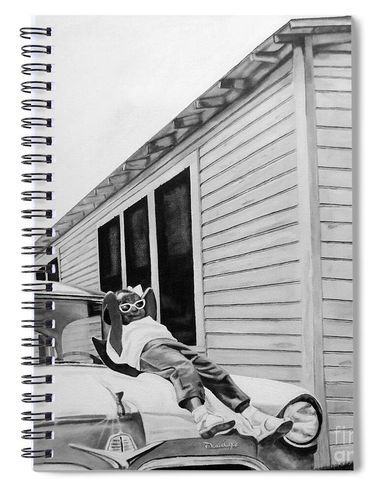 Little Girl Enjoying the Sun - Spiral Notebook