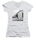 Little Girl Enjoying the Sun - Women's V-Neck