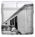 Little Girl Enjoying the Sun - Duvet Cover