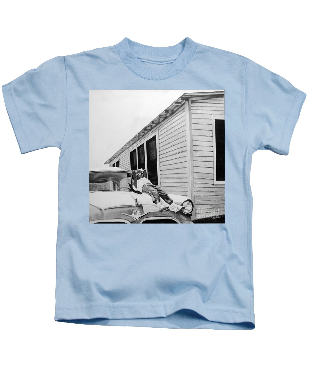 Little Girl Enjoying the Sun - Kids T-Shirt