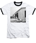 Little Girl Enjoying the Sun - Baseball T-Shirt