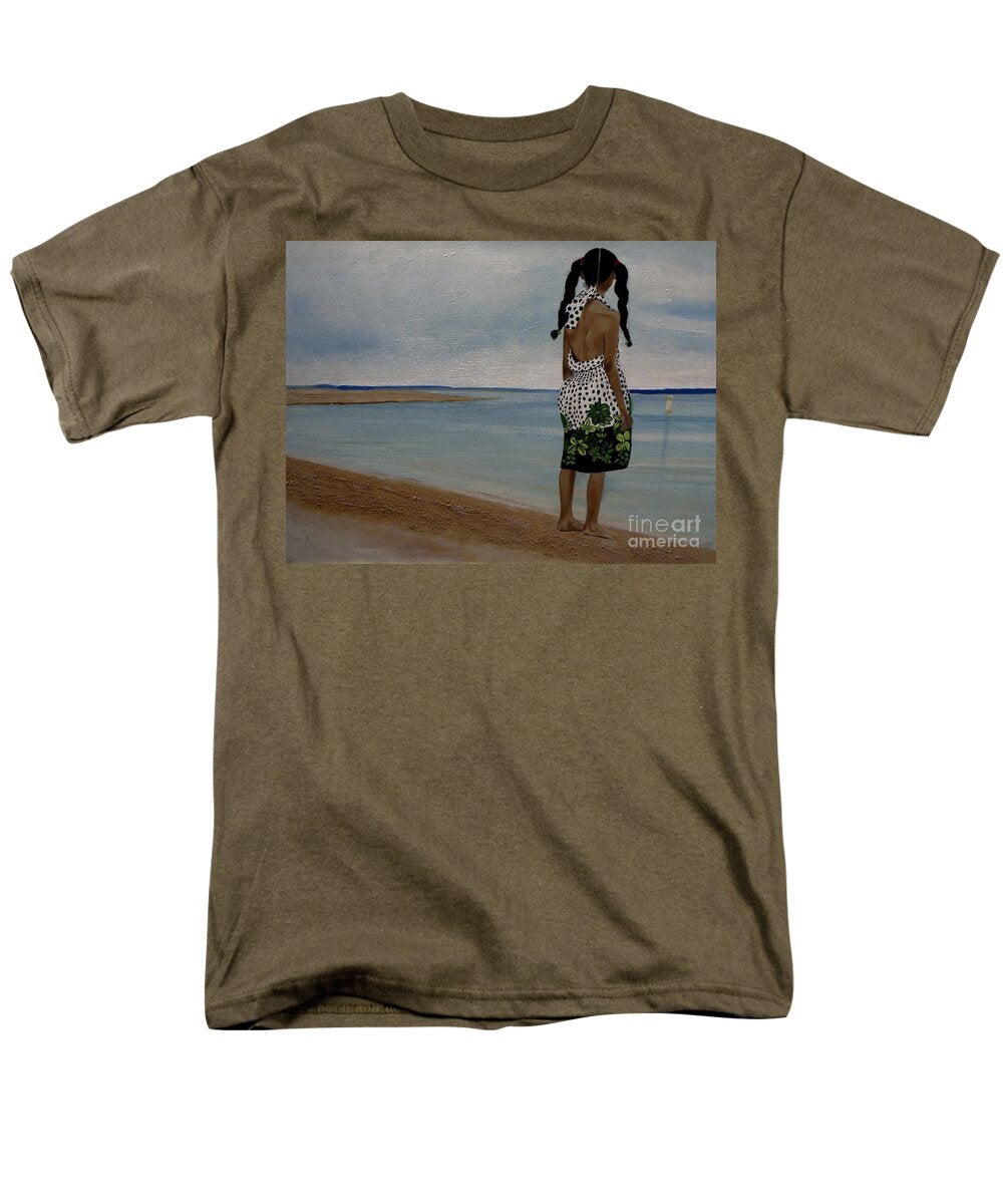 Little Girl on the Beach - Men's T-Shirt  (Regular Fit)