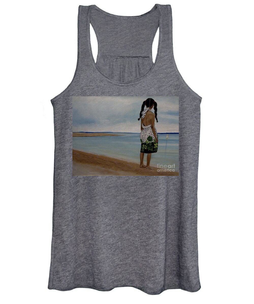 Little Girl on the Beach - Women's Tank Top