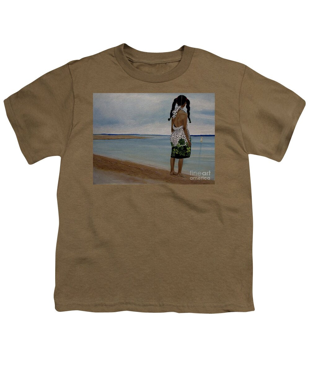 Little Girl on the Beach - Youth T-Shirt