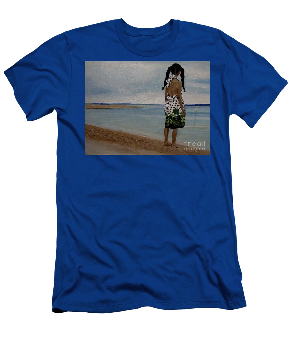 Little Girl on the Beach - T-Shirt