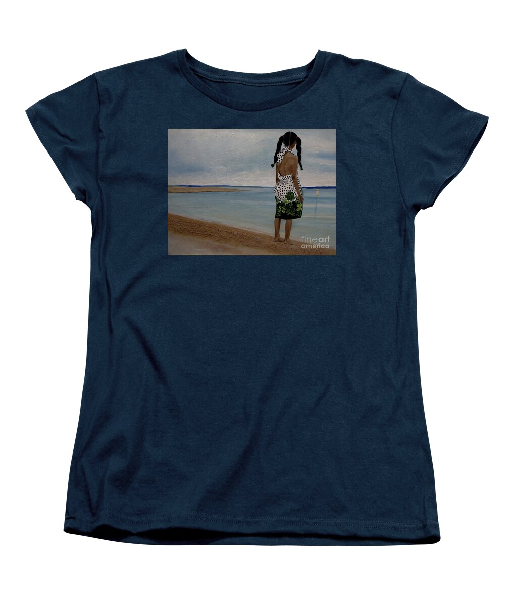 Little Girl on the Beach - Women's T-Shirt (Standard Fit)