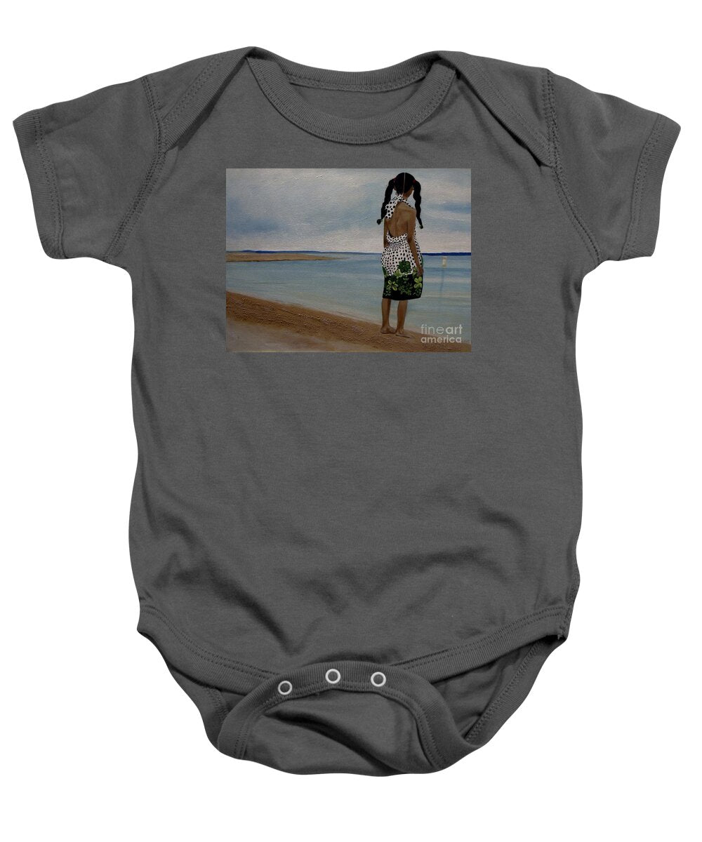 Little Girl on the Beach - Baby Onesie