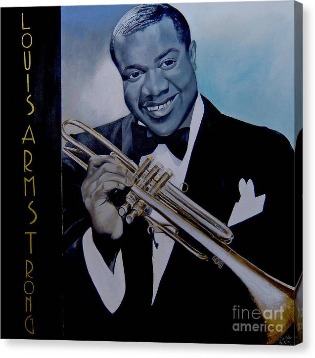 Louis Armstrong - JAZZ 'n' BLUE series Art Print
