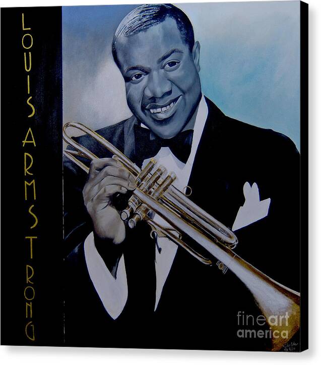 Louis Armstrong - JAZZ 'n' BLUE series Art Print