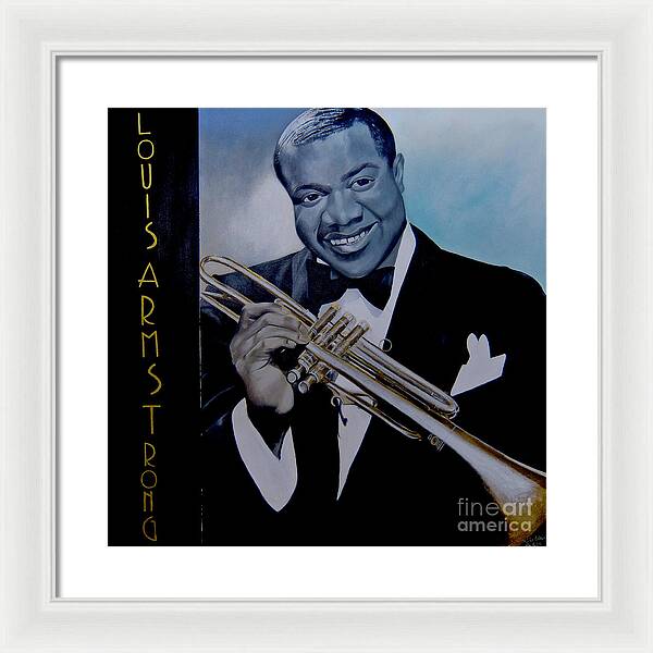Louis Armstrong - JAZZ 'n' BLUE series Art Print