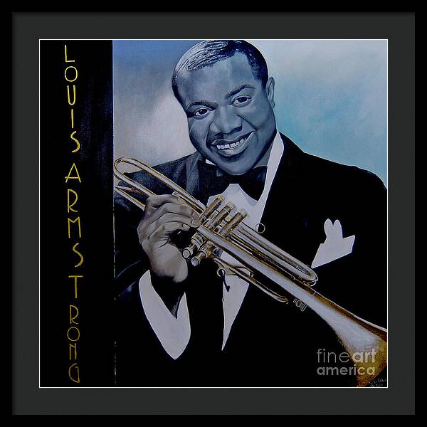 Louis Armstrong - JAZZ 'n' BLUE series Art Print