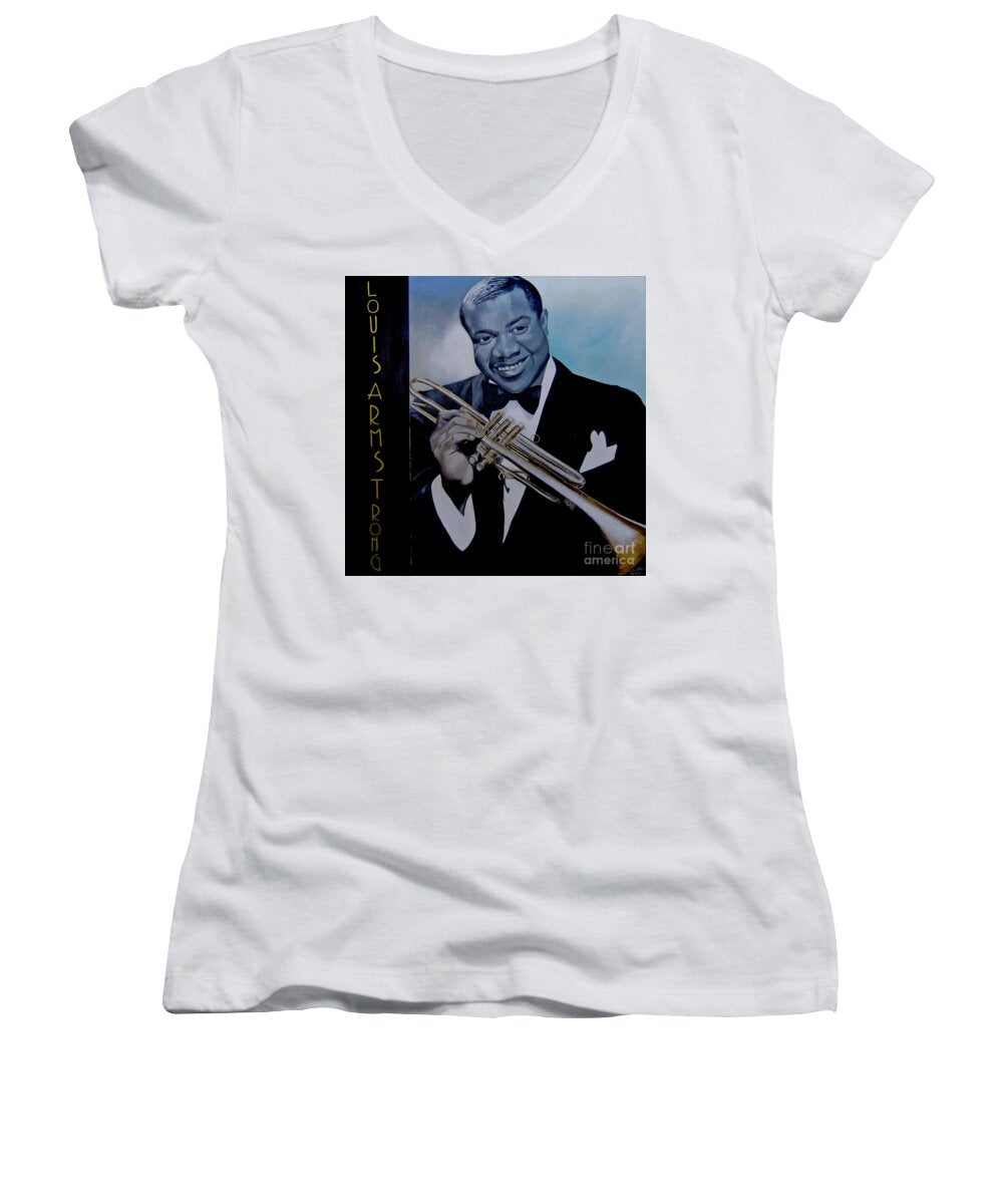 Louis Armstrong - Women's V-Neck