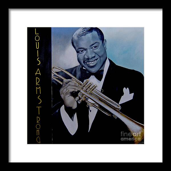 Louis Armstrong - JAZZ 'n' BLUE series Art Print
