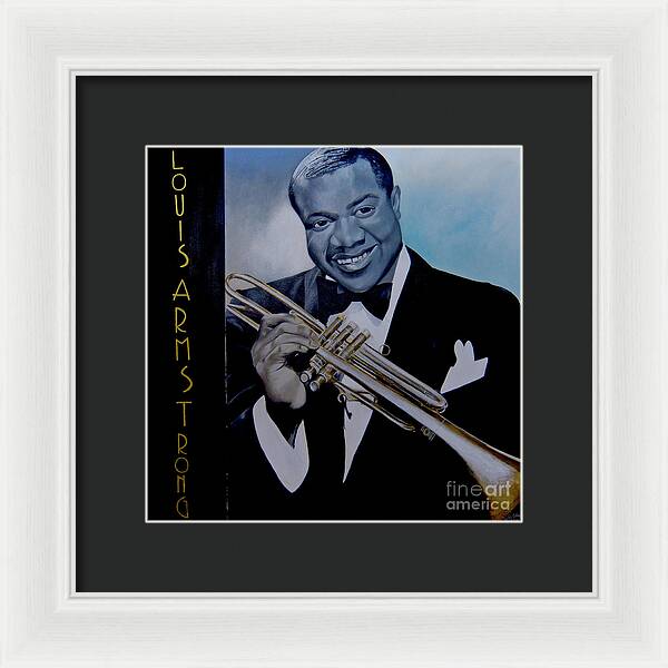 Louis Armstrong - JAZZ 'n' BLUE series Art Print