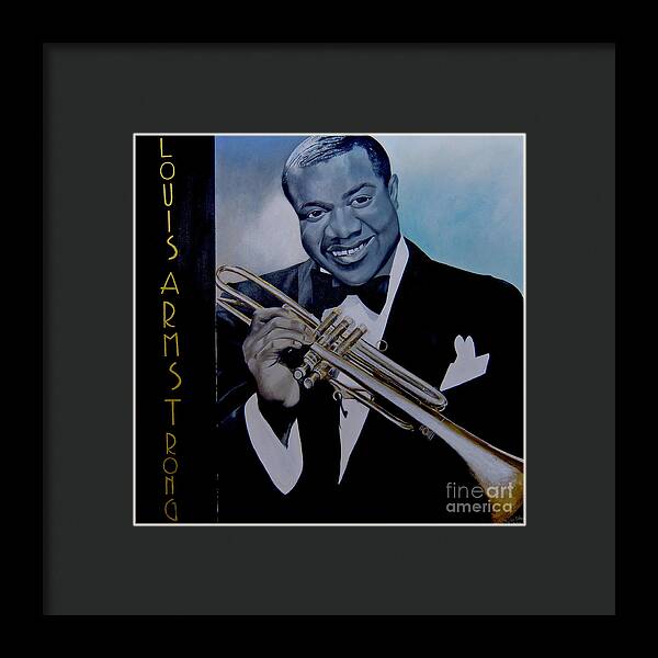 Louis Armstrong - JAZZ 'n' BLUE series Art Print