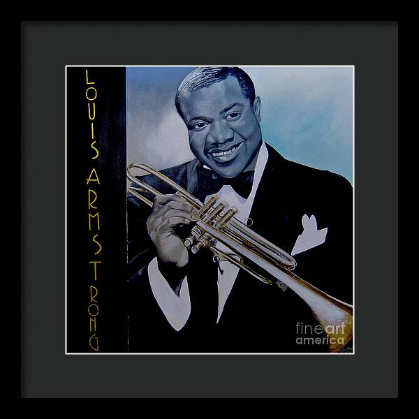 Louis Armstrong - JAZZ 'n' BLUE series Art Print