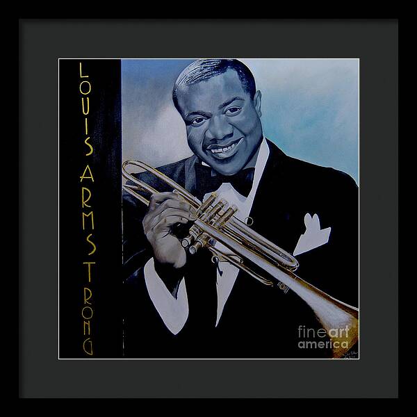 Louis Armstrong - JAZZ 'n' BLUE series Art Print