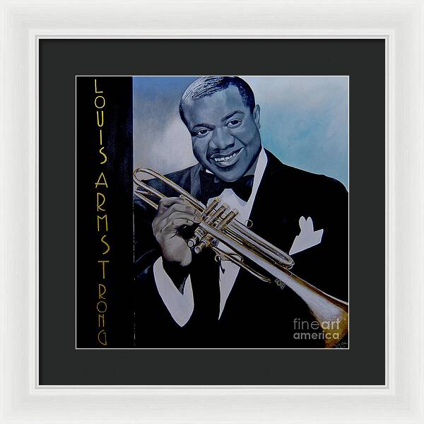 Louis Armstrong - JAZZ 'n' BLUE series Art Print