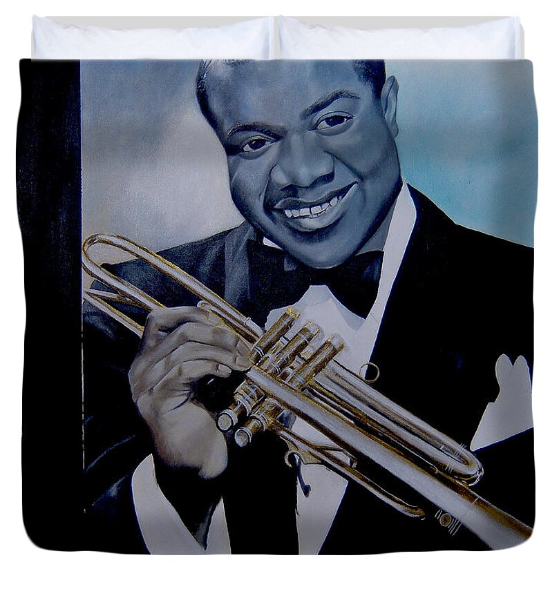 Louis Armstrong - JAZZ 'n' BLUE series Art Print